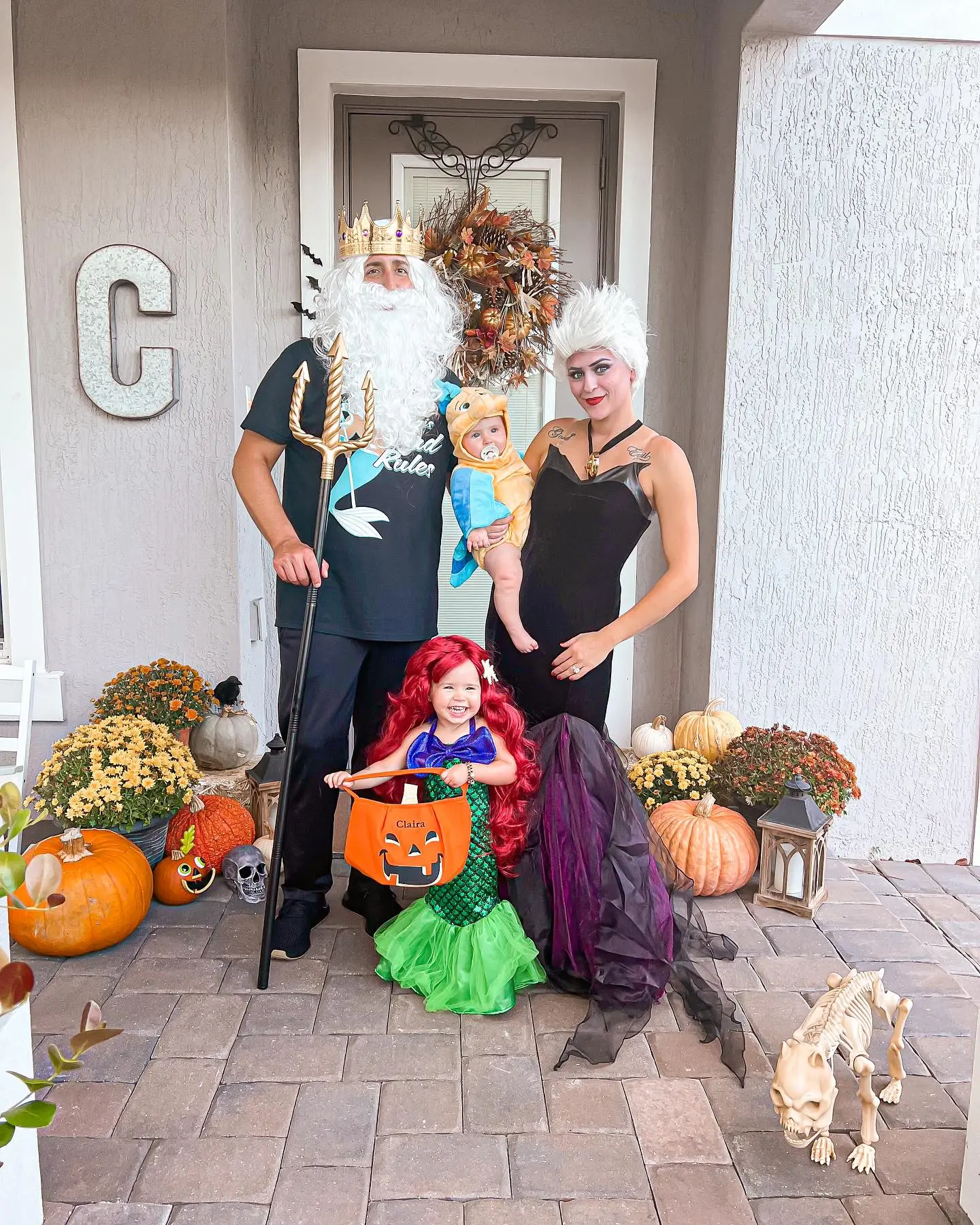 Disney family Halloween costumes The Little Mermaid