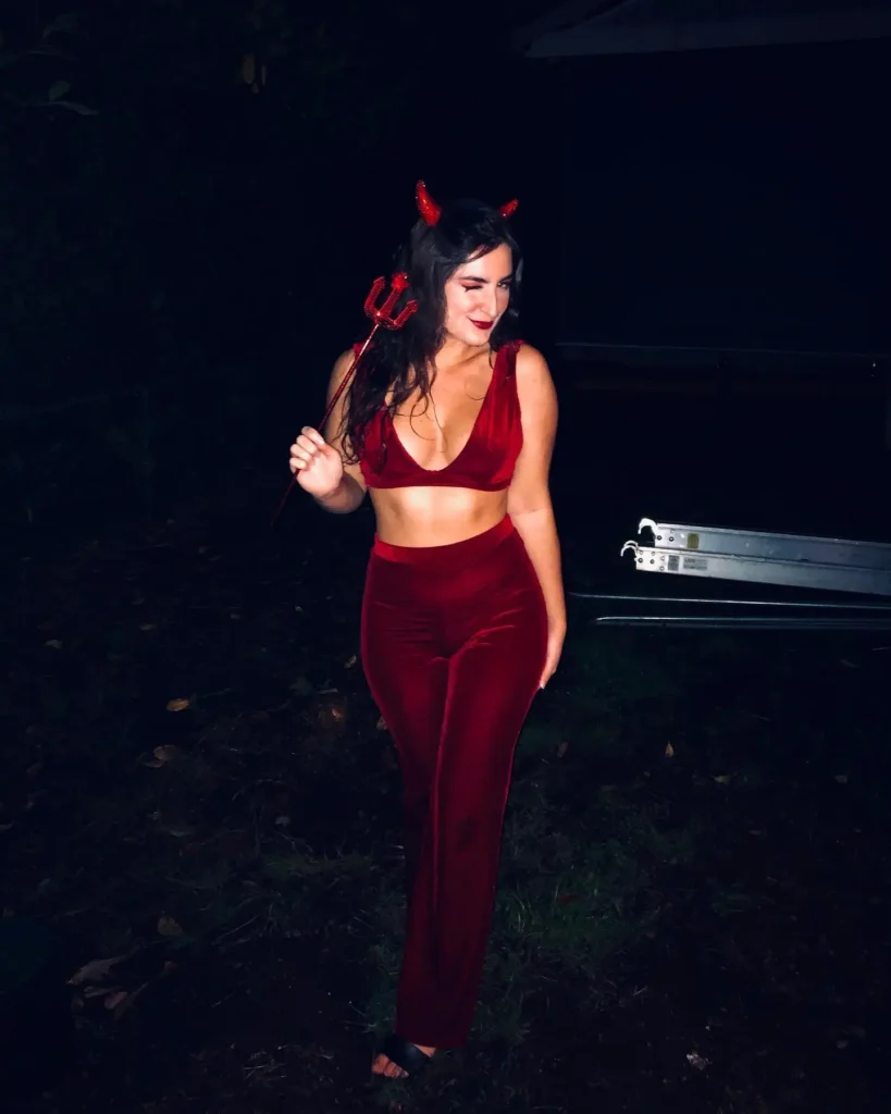 devil Halloween costume idea with pants