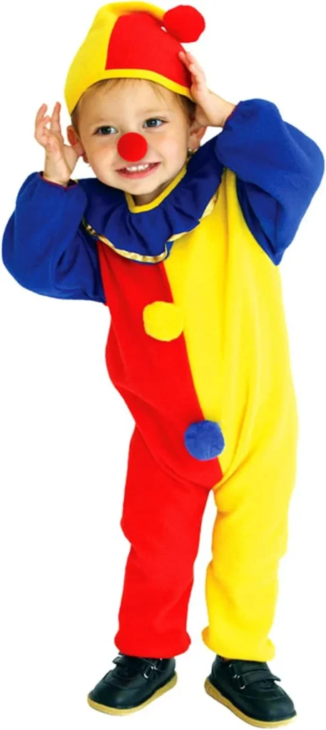 kids clown costume + toddler clown costume jumpsuit