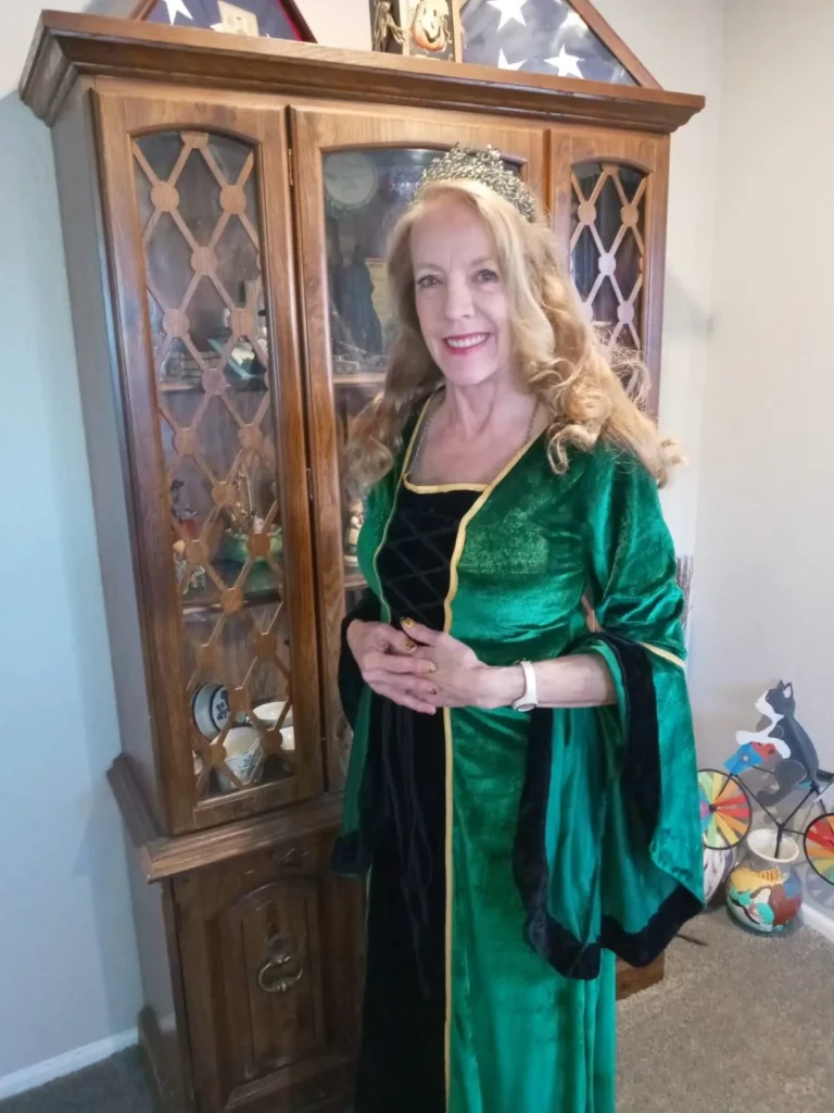 Halloween costume for older women + Renaissance Woman costume