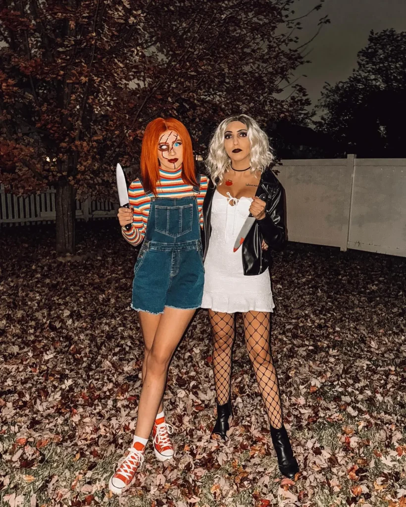 Chucky and His Bride Halloween costumes